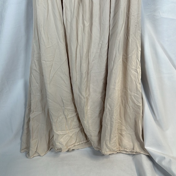 Multicolored Ruched Tie Front Sundress with Puff Cap Sleeves - Picture 7 of 7